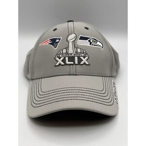 47 Brand Super Bowl XLIX 2015 Baseball Hat Mens Patriots Seahawks NFL Football